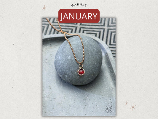 January Birthstone Pendant