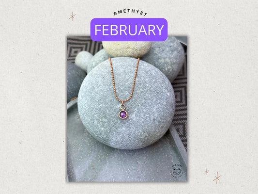 February Birthstone Pendant