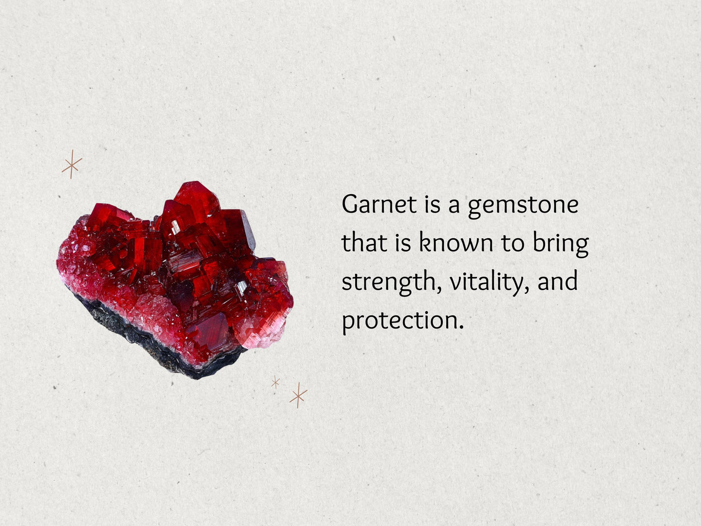 January Birthstone Pendant