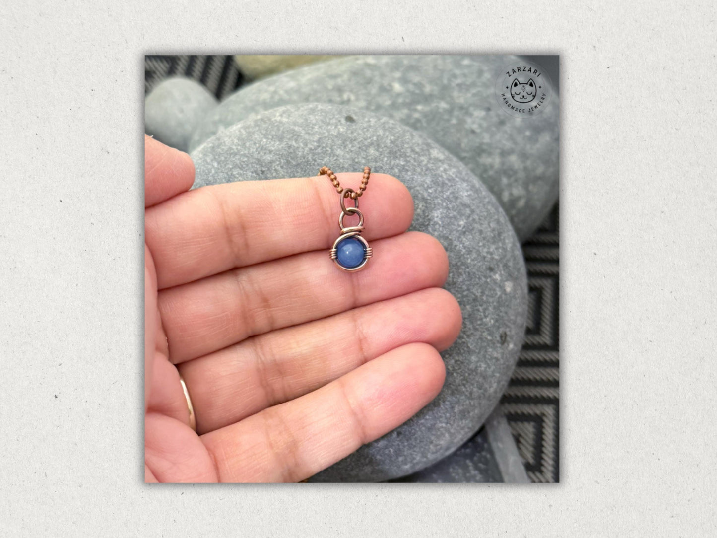 March Birthstone Pendant