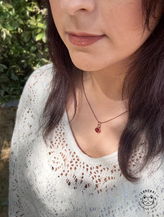 February Birthstone Pendant